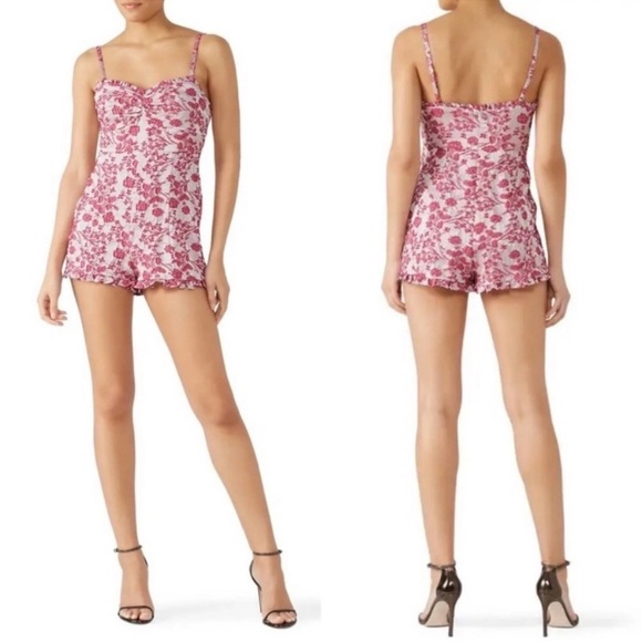 Likely Hyland Pink Floral Romper - Picture 1 of 7